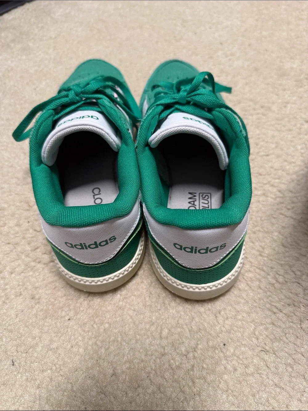 adidas green suede